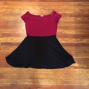 Skater dress Urban Outfitters Red/black