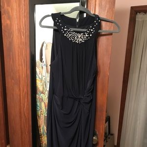 Navy cocktail dress