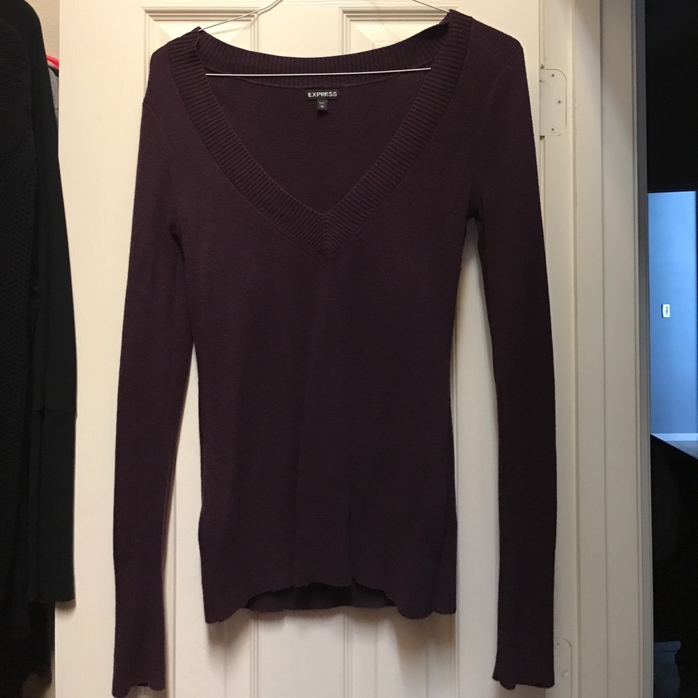 Express V Neck Sweater