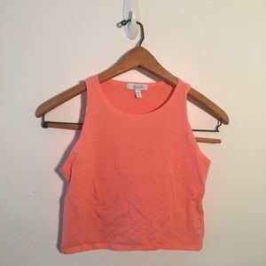 Delias peach crop top