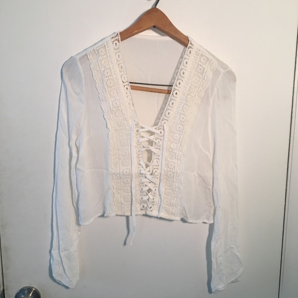 Flowy Cropped boho top
