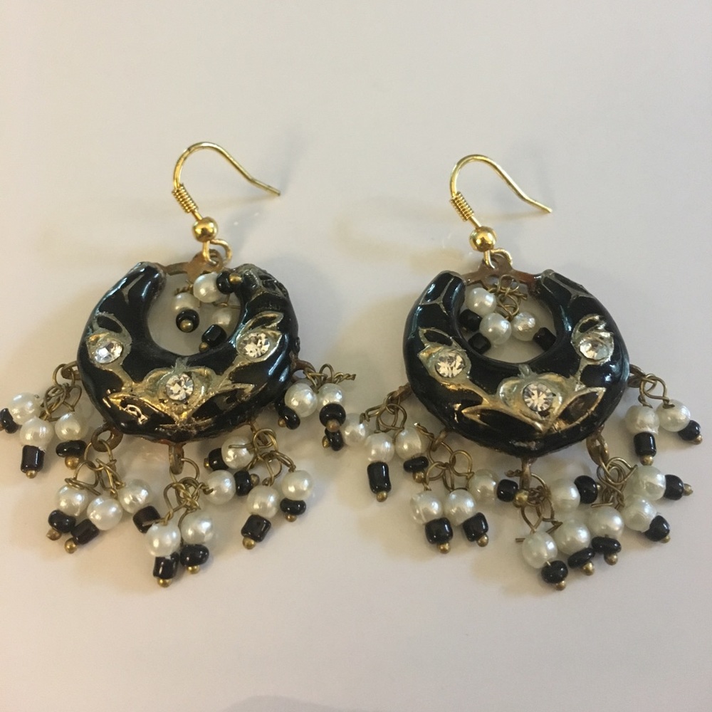 Gorgeous New Orleans style hoop earrings