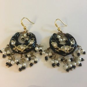Gorgeous New Orleans style hoop earrings