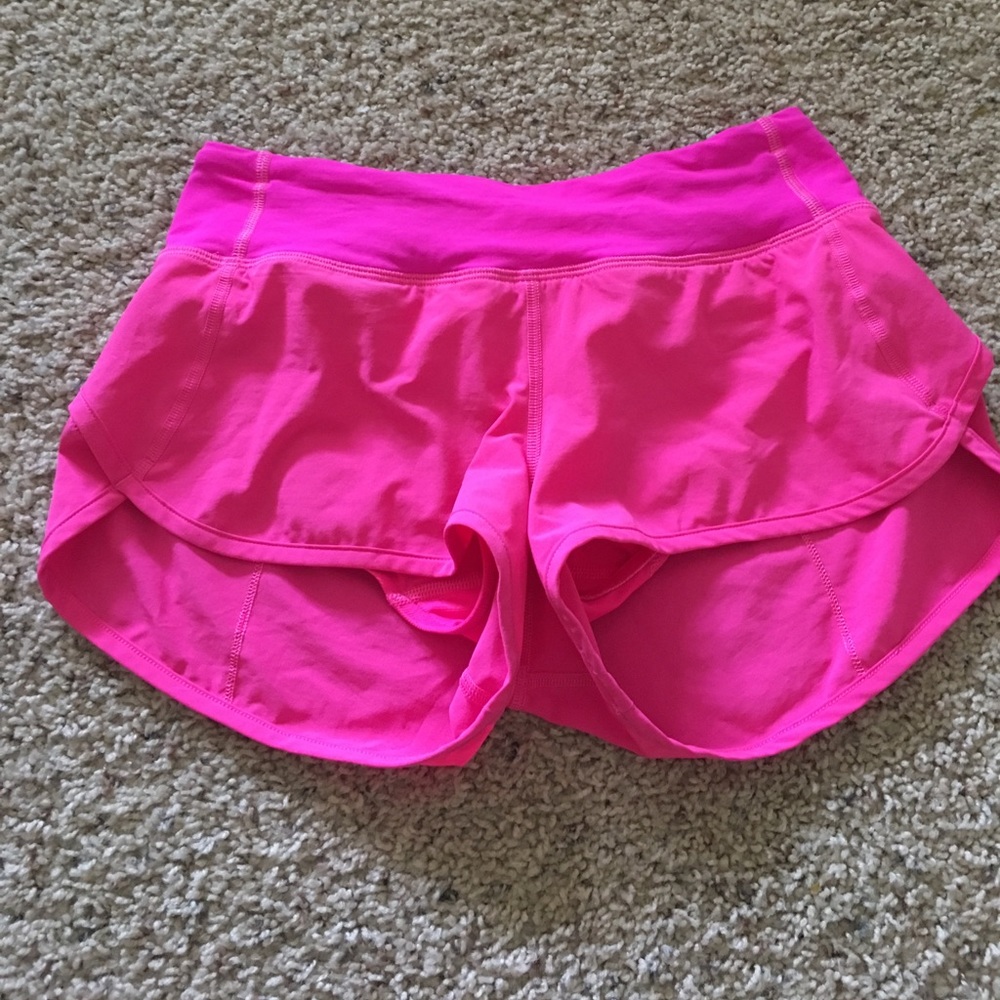 Pink lulu shorts