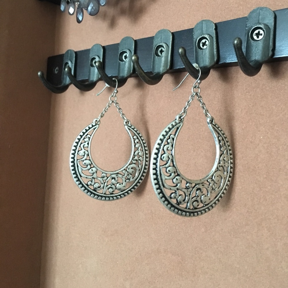 Silver earrings
