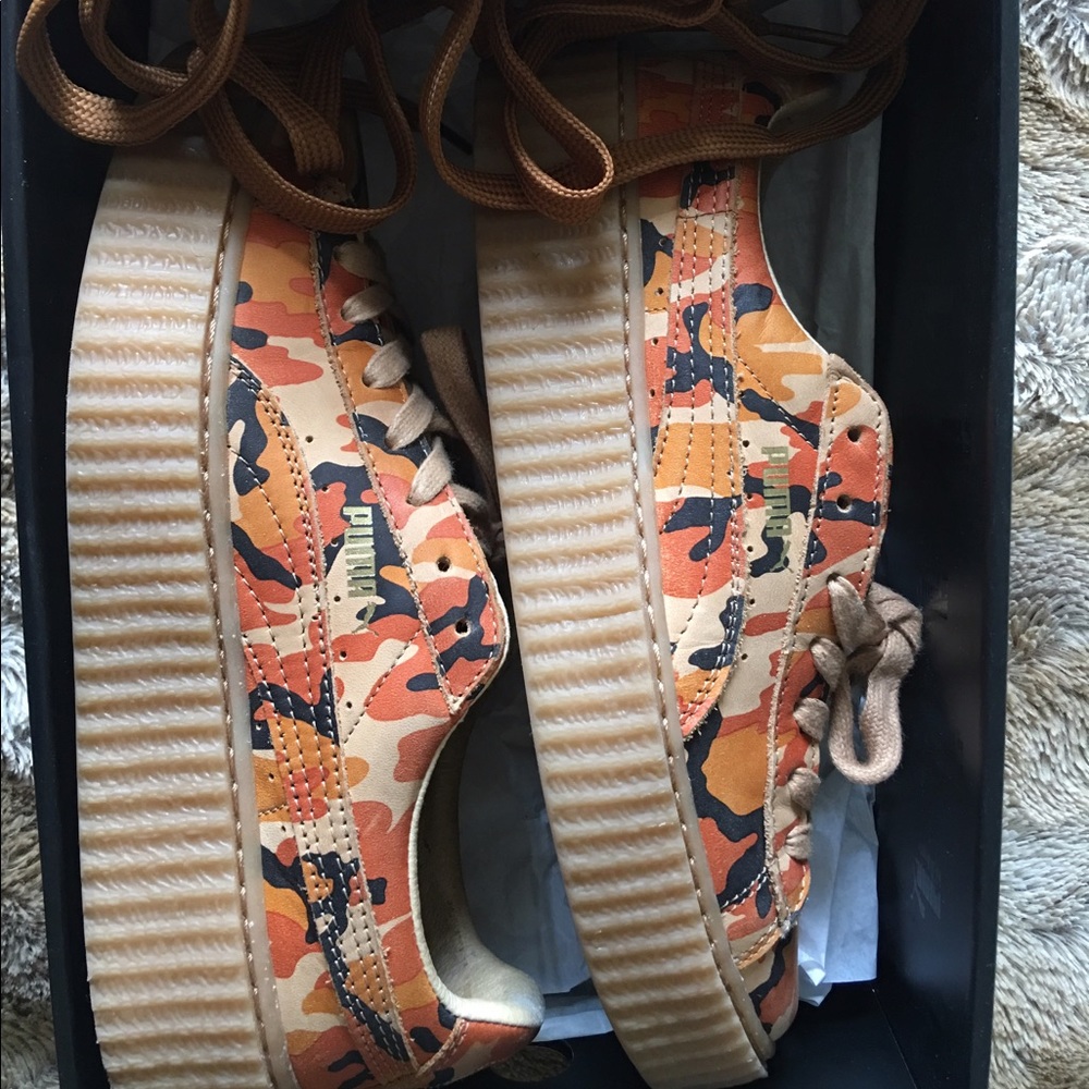 Suede Camo Creepers Rihanna