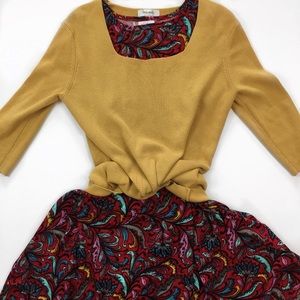 {Dress Barn} Mustard Seed 3/4 Sleeve Sweater Top