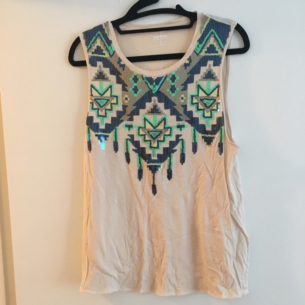 Express sequin tank