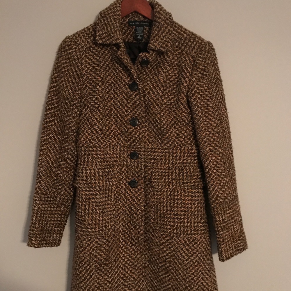 New York & Company Wool Peacoat Size 2