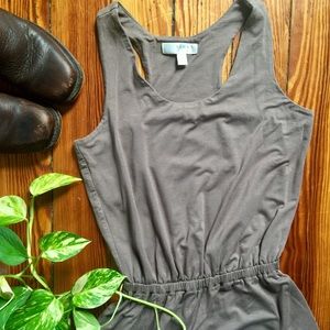 Neutral Taupe Jersey Dress