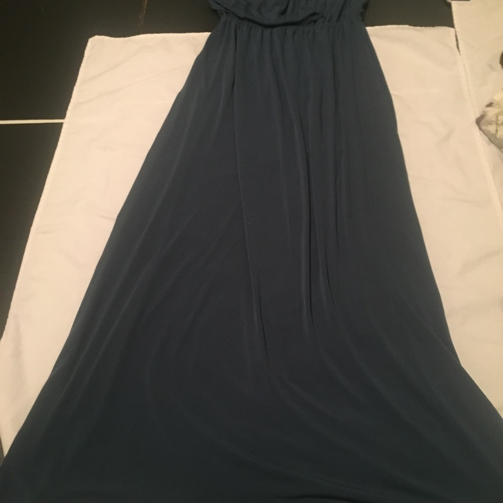 Strapless maxi dress