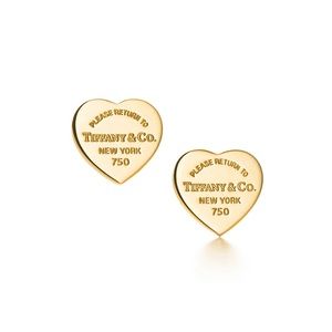 Tiffany's heart tag earrings