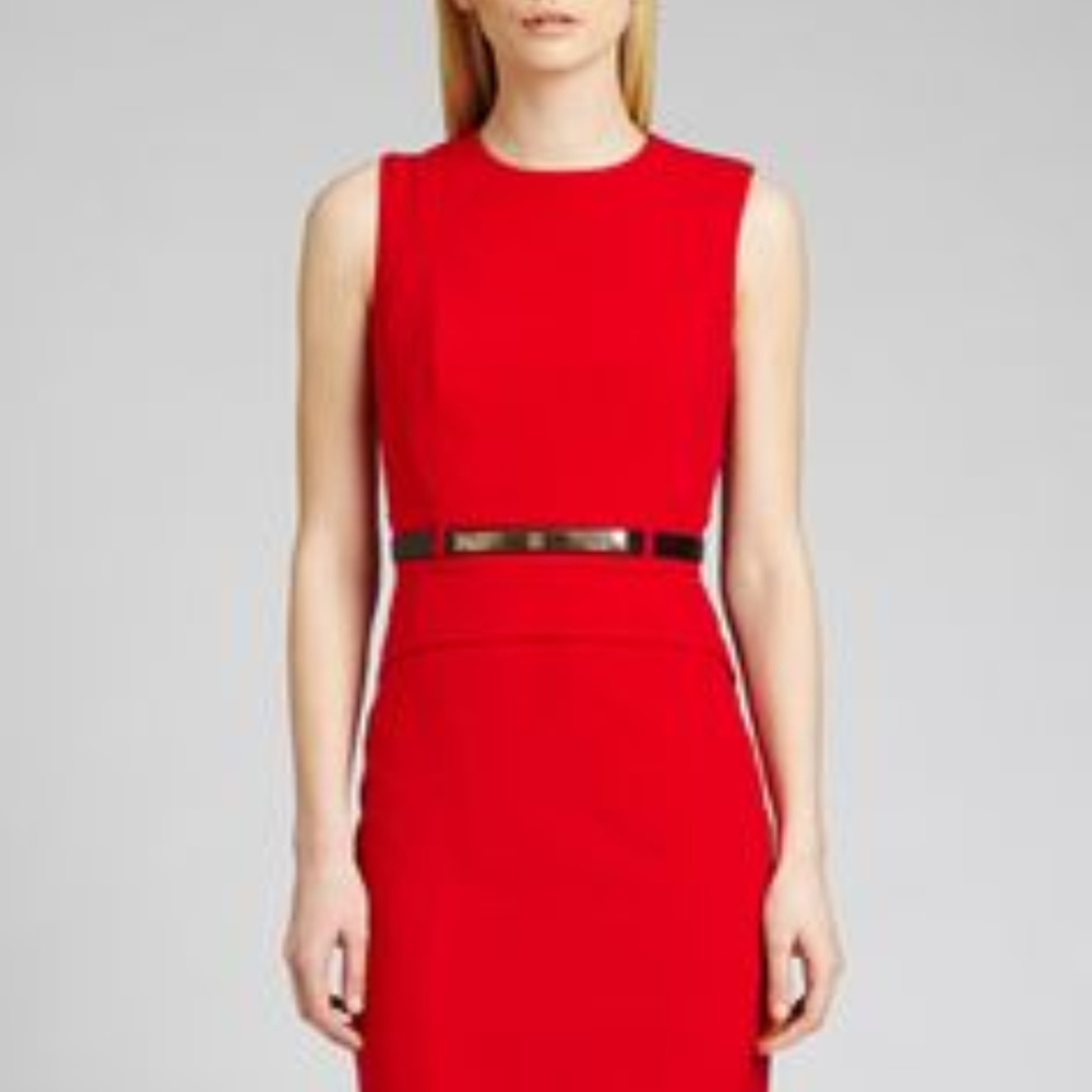 ✨HP✨ Calvin Klein Sheath Dress with Peplum Waist - Picture 3 of 7