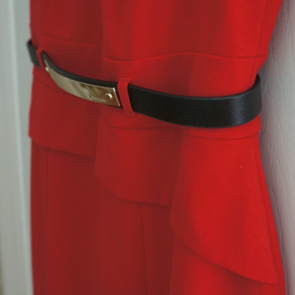 ✨HP✨ Calvin Klein Sheath Dress with Peplum Waist