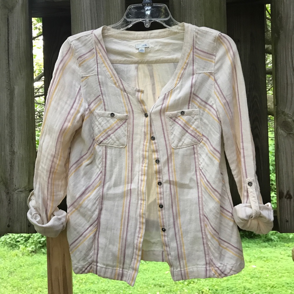 Anthropologie Odille Plaid Buttondown Shirt