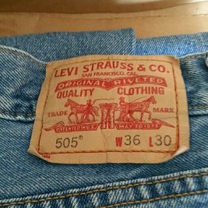 Levi men's jeans 505 regular fit