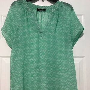 A.N.A. Mint Green Sheer Top