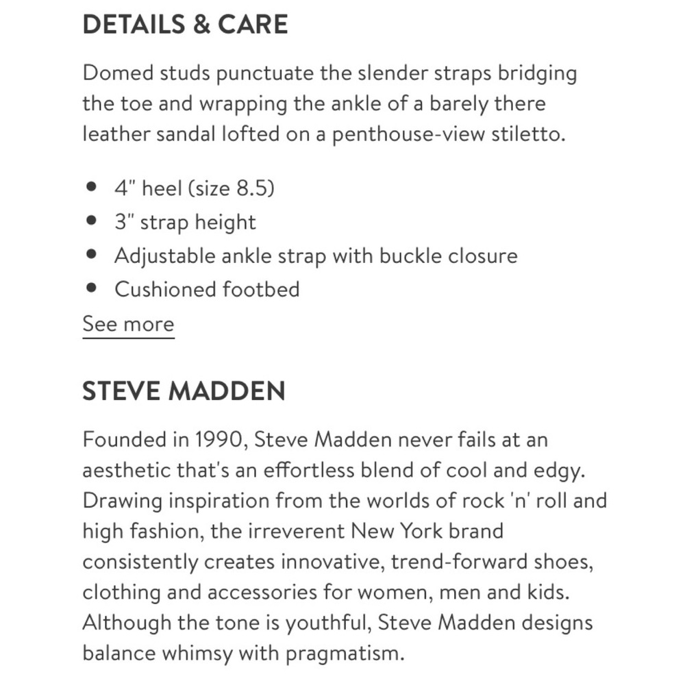 Steve Madden • Wish Sandals - Picture 4 of 5