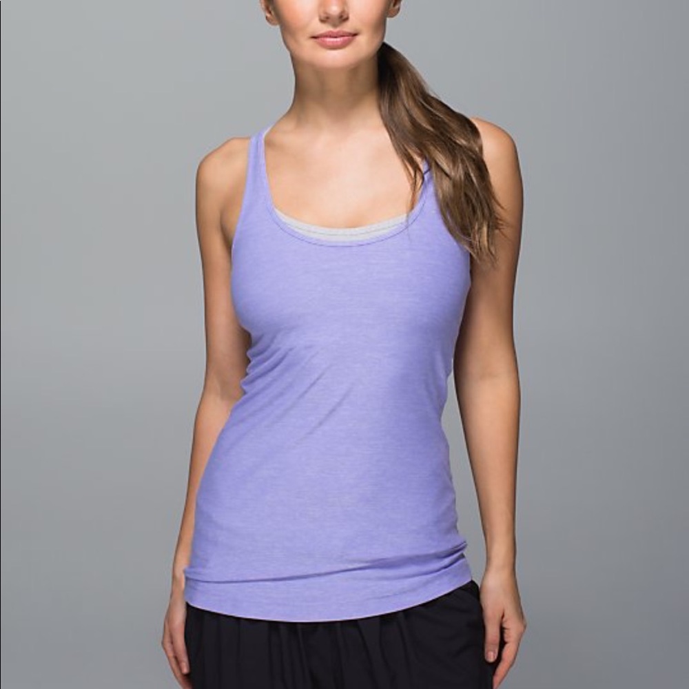 Lululemon Cool Racerback heathered lavender
