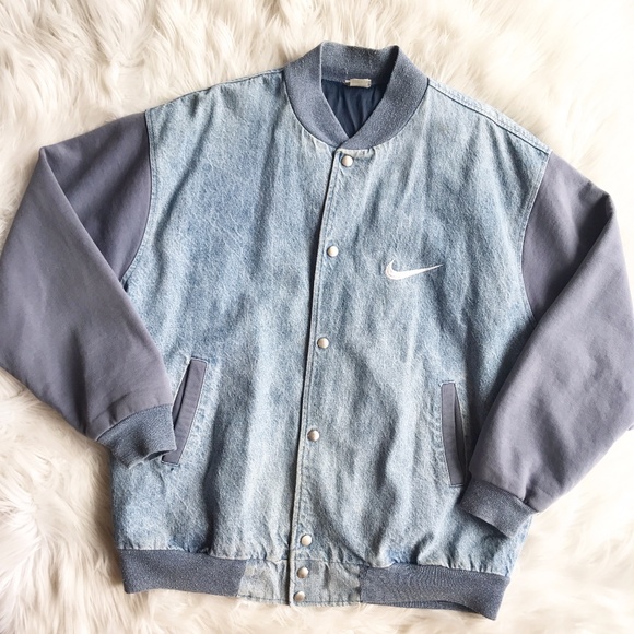 vintage nike denim jacket