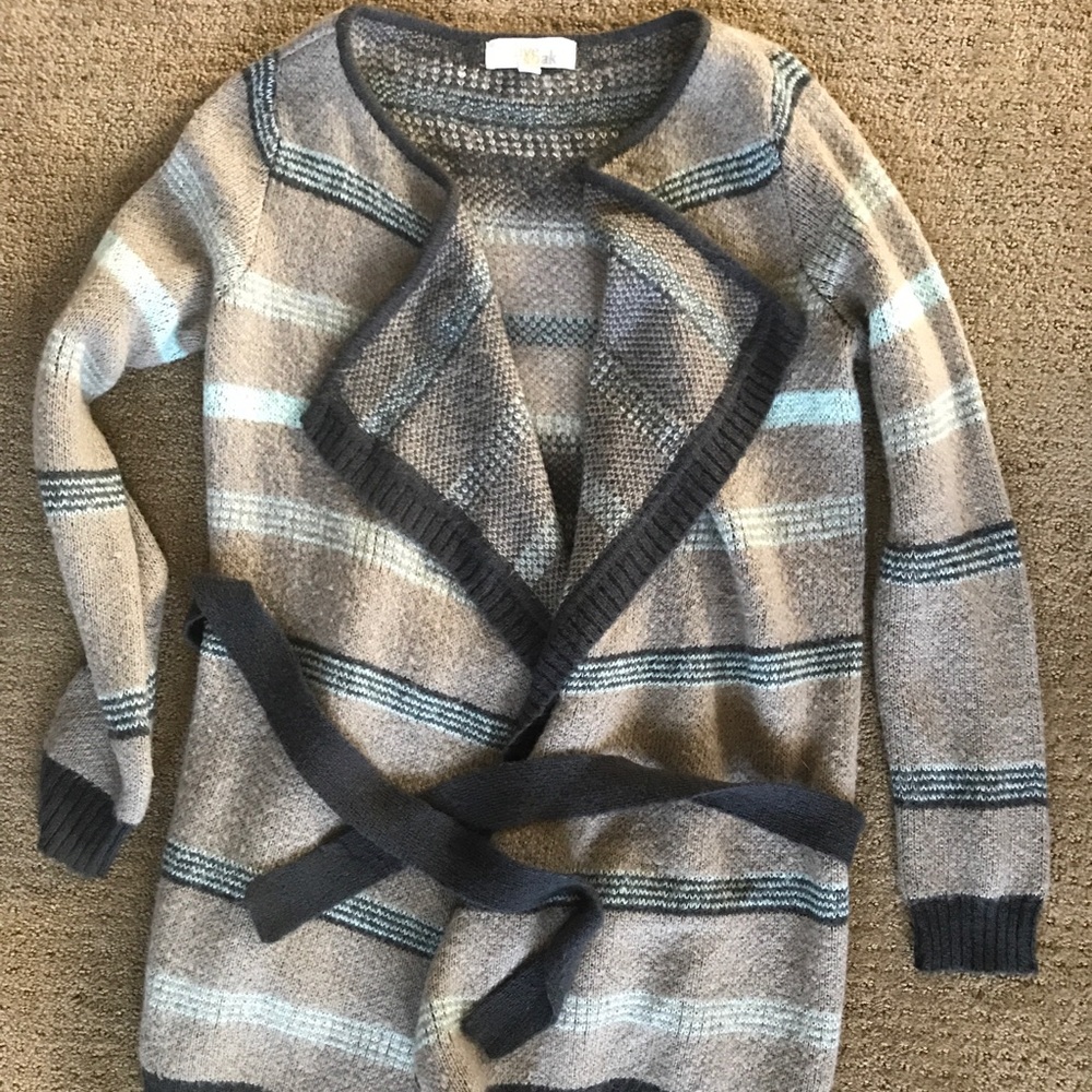 Tribal wrap sweater