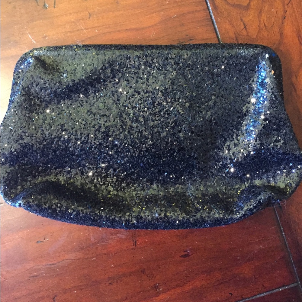 JCrew sequined magnetic closure clutch