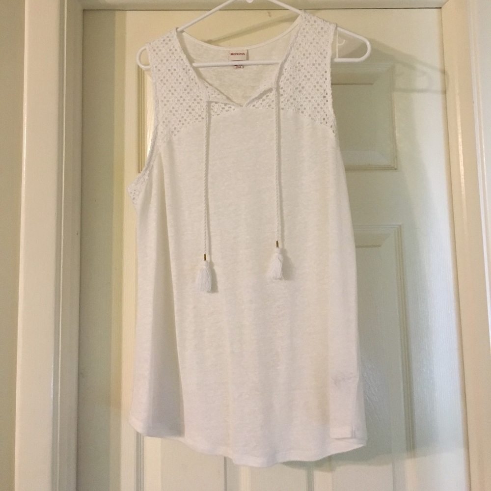 Merona off-white tank