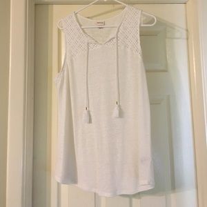 Merona off-white tank