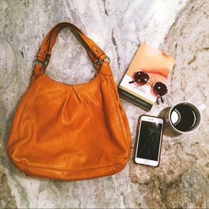 LOWERED PRICE! Dark mustard Coach bag!