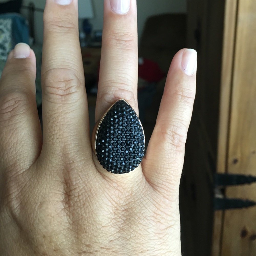 Gold and black ring