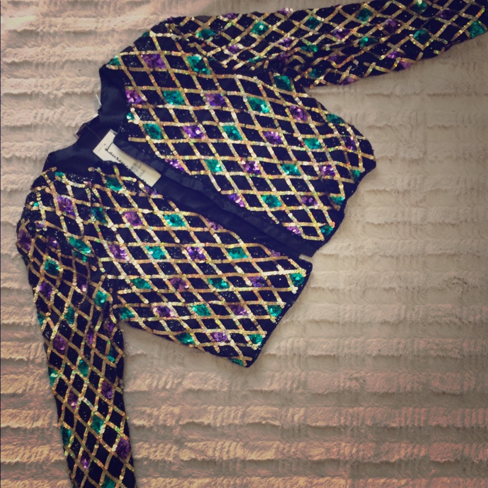 Vintage Laurence Kazar Beaded jacket