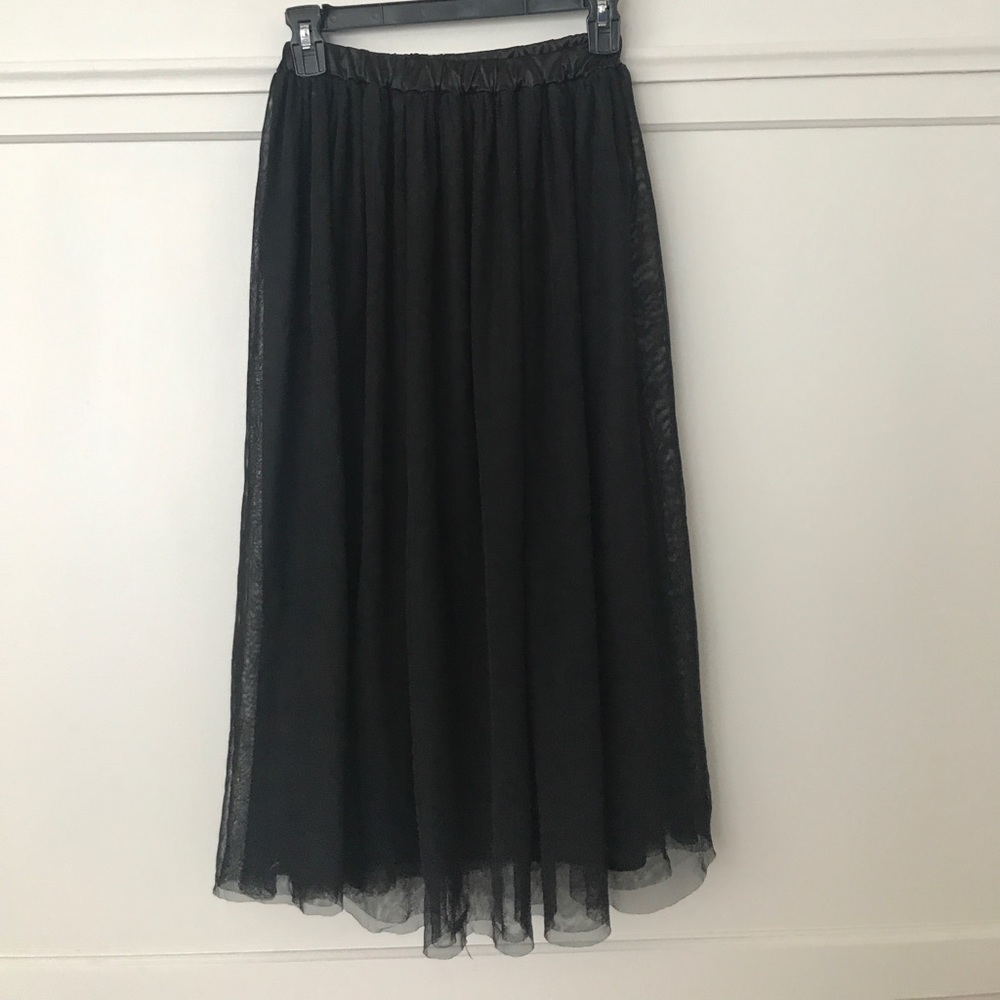JAPANESE SILENT WORTH TULLE A LINE SKIRT