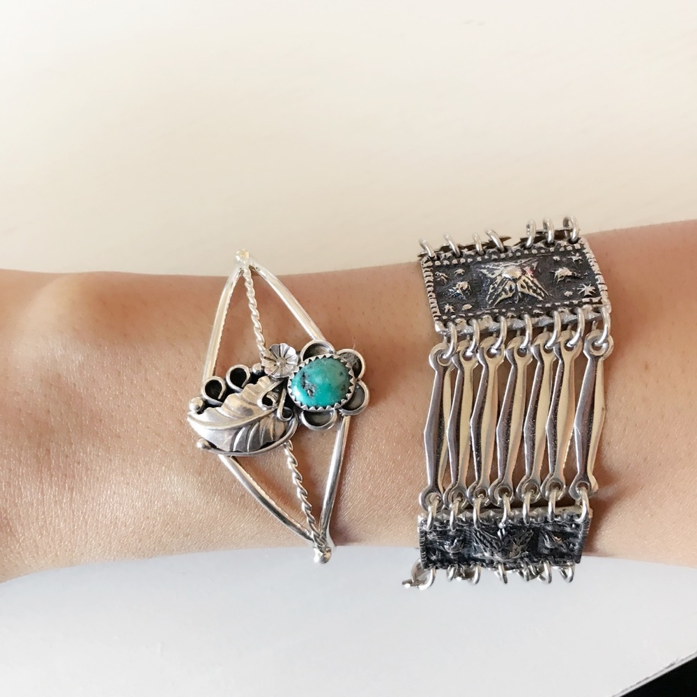 Sterling Silver and Turquoise Bracelets