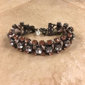 Express pink and silver bracelet