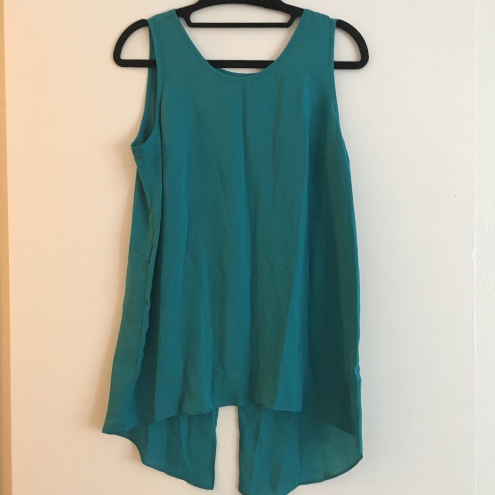 Teal mossimo tank top