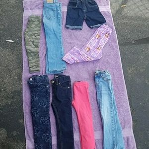 3t pants, two leggings , 1 shorts , 4 jeans 1 pj