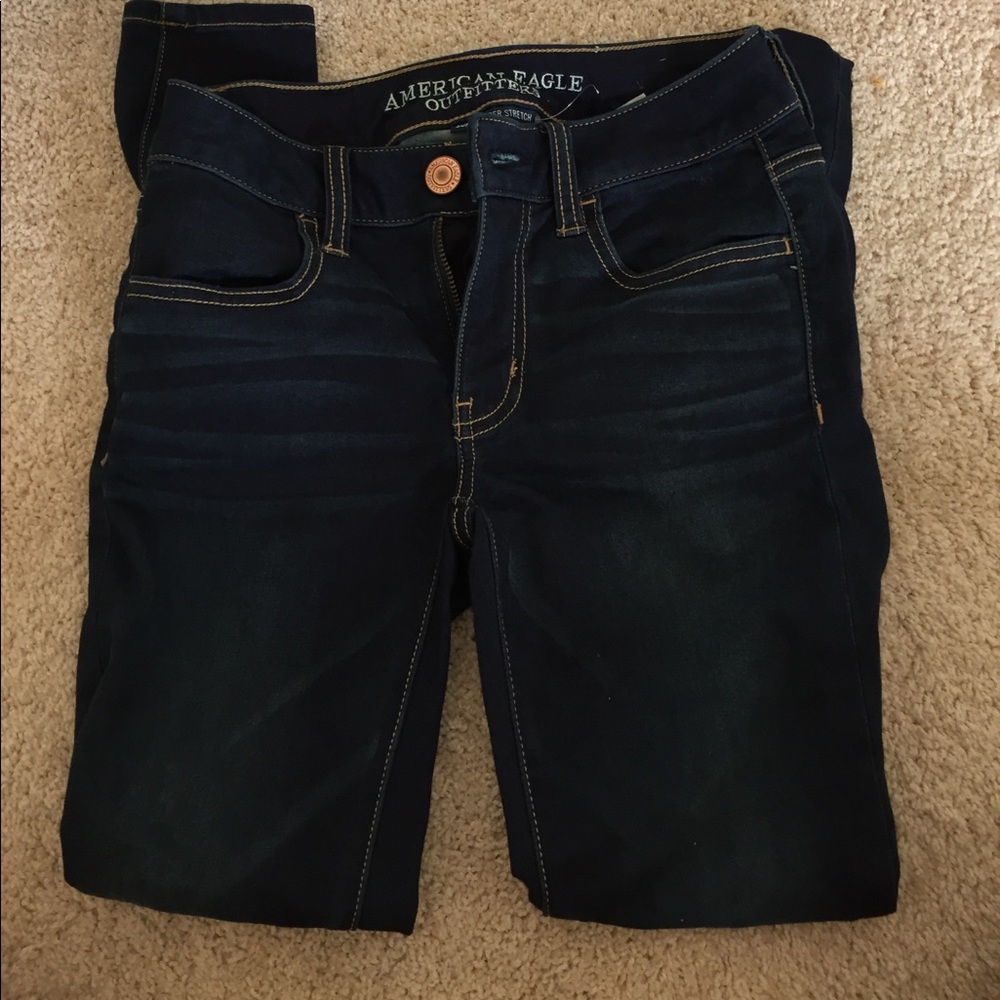 American Eagle Outfitters dark wash jeggings :)