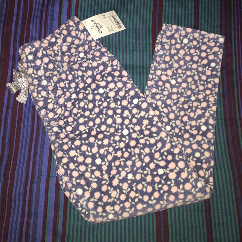 Navy Floral Cords