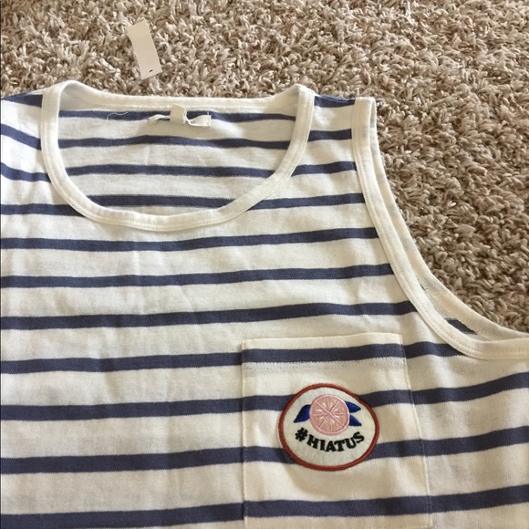 Madewell Striped Hiatus Tank Top, NWT - Picture 3 of 7
