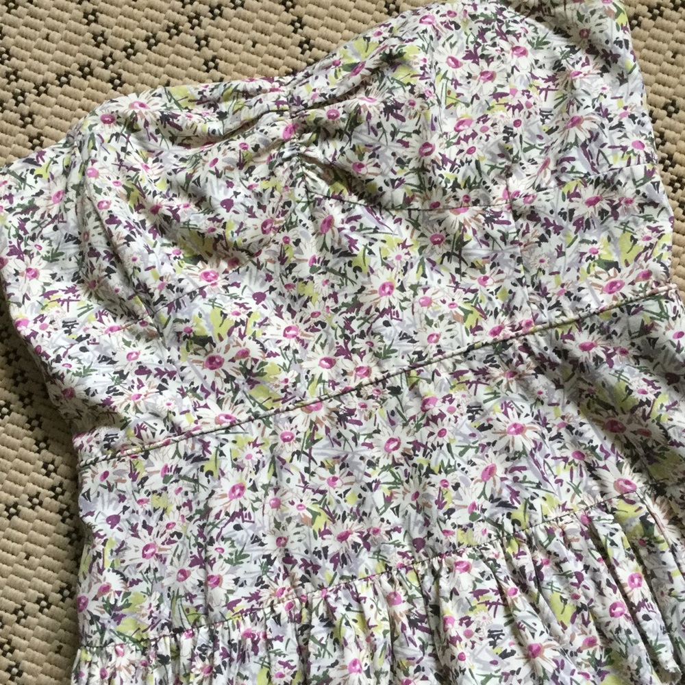 🆕 J. Crew Strapless Ruffled Dress 🌸🦋🌼🐳💟 - Picture 4 of 8