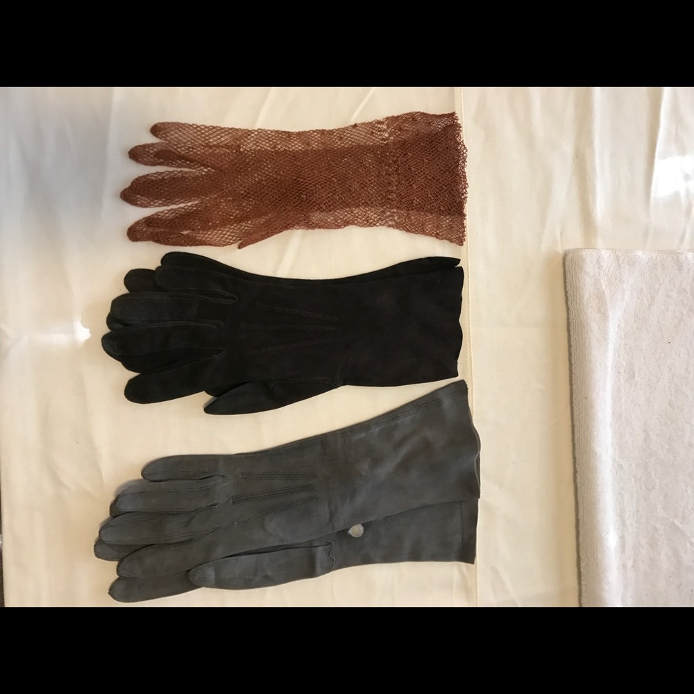 VINTAGE 1950's GLOVES, 3 Pairs!!!!