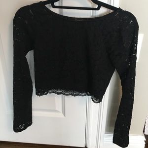 Lace crop top