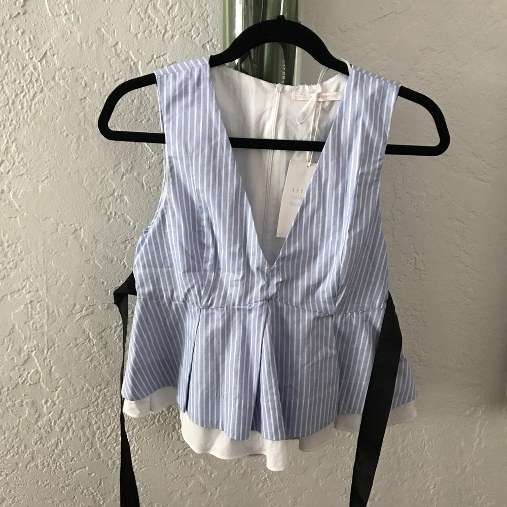 Zara Peplum top NWT