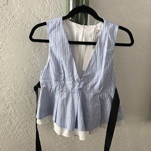 Zara Peplum top NWT
