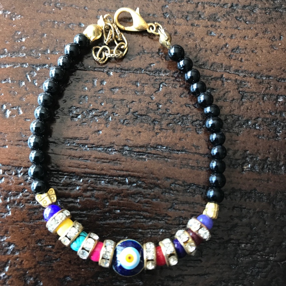 Black Evil Eye Bracelet