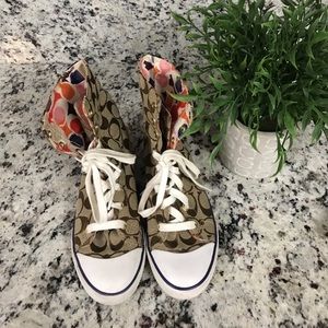 PRICE DROP! High Top Coach shoes