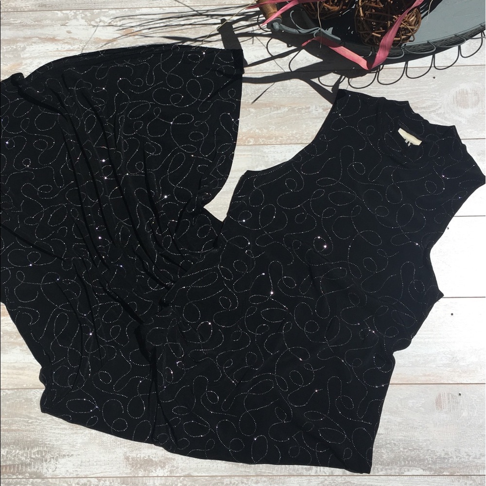 JALATE LIMITED Maxi Black Dress with lots of style