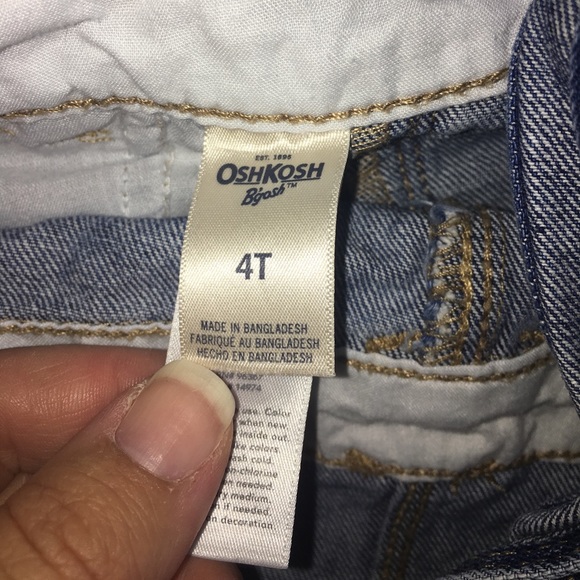 4T OshKosh denim jumper - Picture 4 of 4