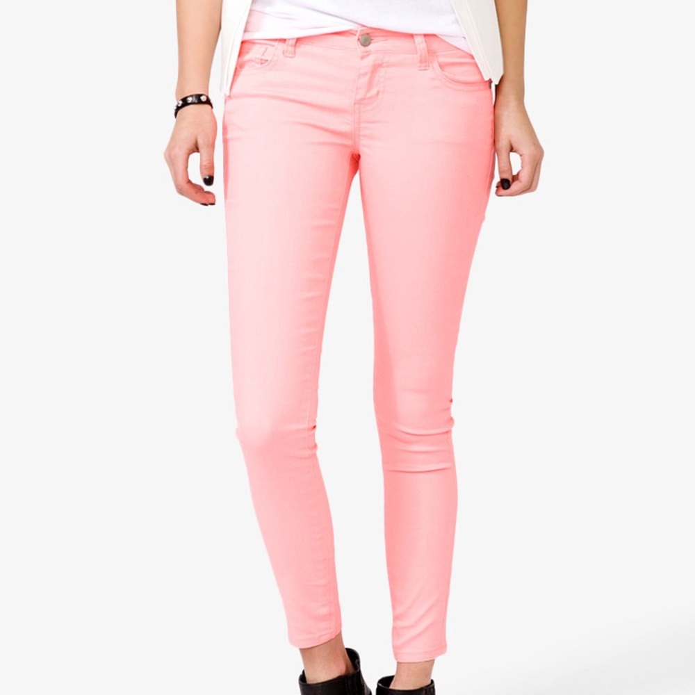 Forever 21 - Colored skinny jeans in pink