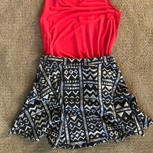 Tribal mini skirt